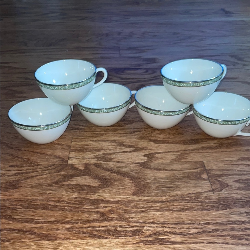 Elegant Lenox Adrienne set of 6 Tea coffee Cups